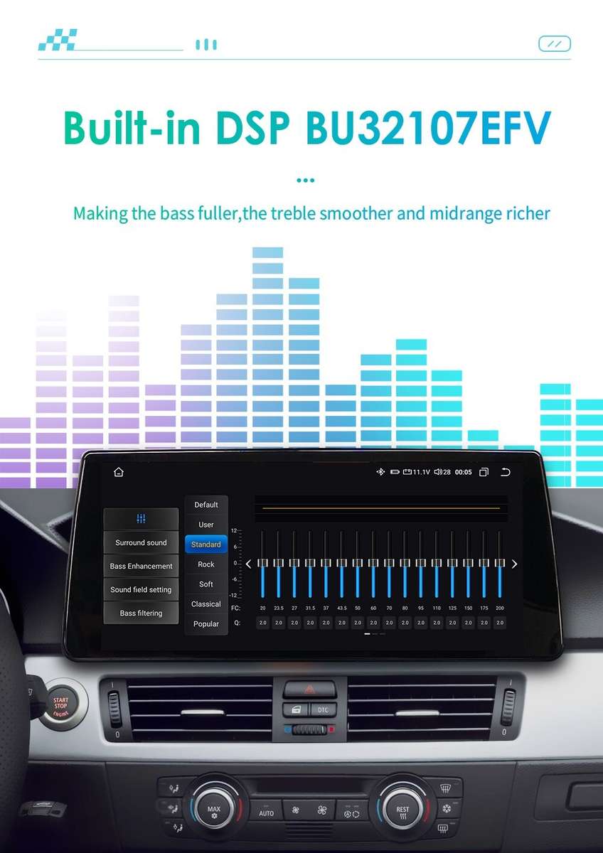 8Core 4+32G Android12 Car GPS Stereo WiFi CarPlay 10.3" For BMW 3 er E90~E93 CCC