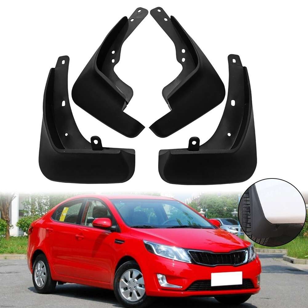 4*MUD FLAPS FOR KIA For UB SEDAN 2012 2017 Front Rear Deluxe Molded Splash