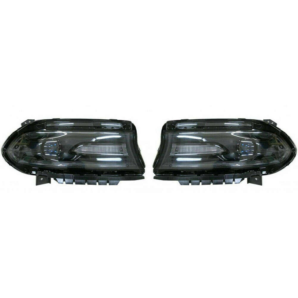 Projector Head Lights Front Lamp Set LED DRL For 2015-2020 Dodge Charger