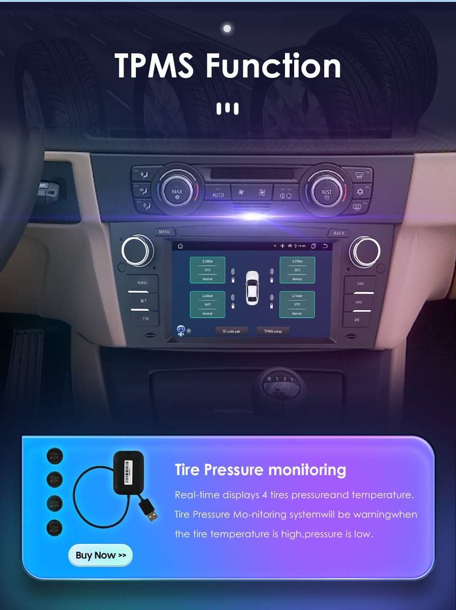 Android12 Car GPS Navi Radio RDS CarPlay Stereo for BMW 3 Series E90 E91 E92 E93