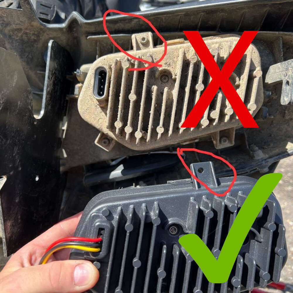 LED Headlight Conversion Replacement Head Lamp for Polaris RZR 800 RZR 900 XP