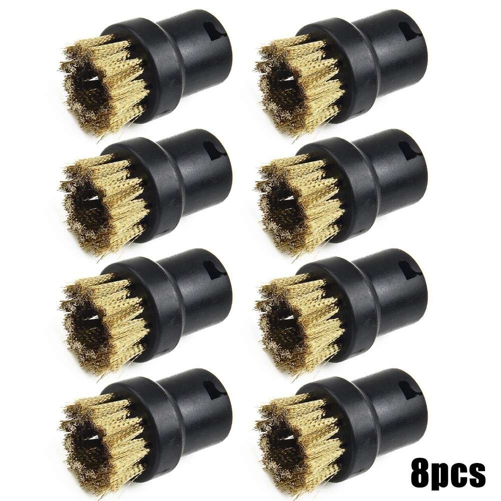 8x Round Brass Wire Brush Nozzle For KARCHER SC1,SC2 SC3,SC4 SC5 Steam Cleaner