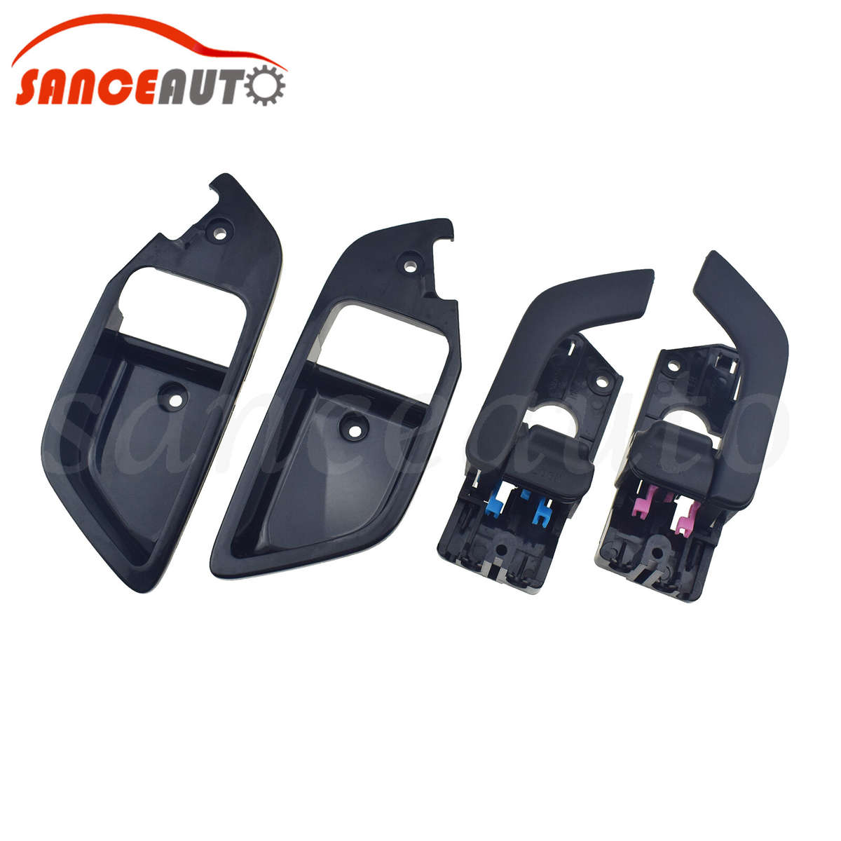 4pc Inside Interior Door Handle & Cover Right Left for Hyundai Tiburon 2003-2008