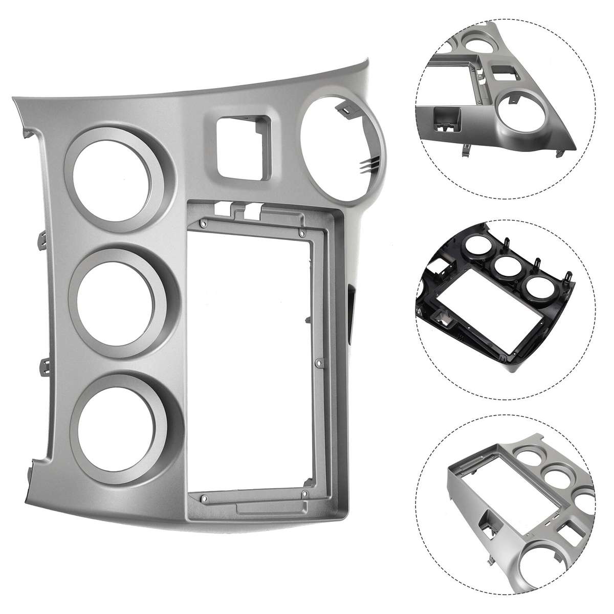 9-inch Car-Radio Stereo Fascia Frame-Panel,Silver For Toyota For MATRIX 2009-14