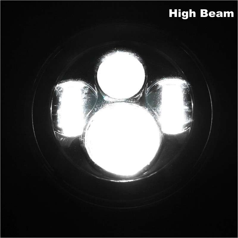 For Harley Touring Electra Glide 7" LED Projector Headlight + Passing Lights
