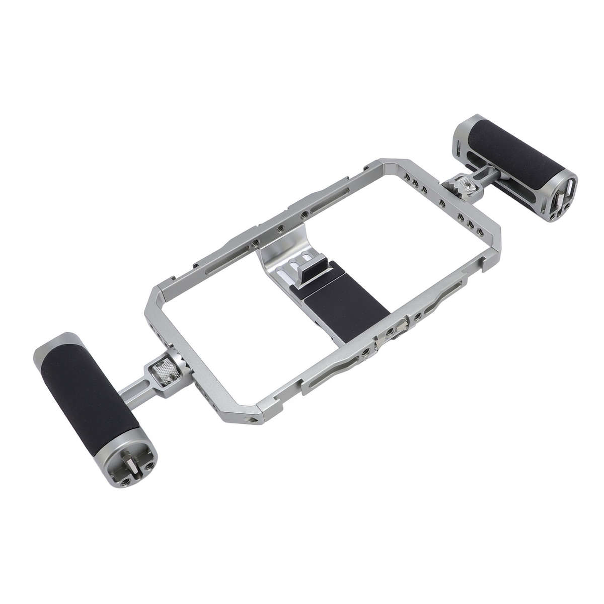 Smartphone Video Rig Kit Anti Shake Silicone Handles Handheld Phone Cage Kit