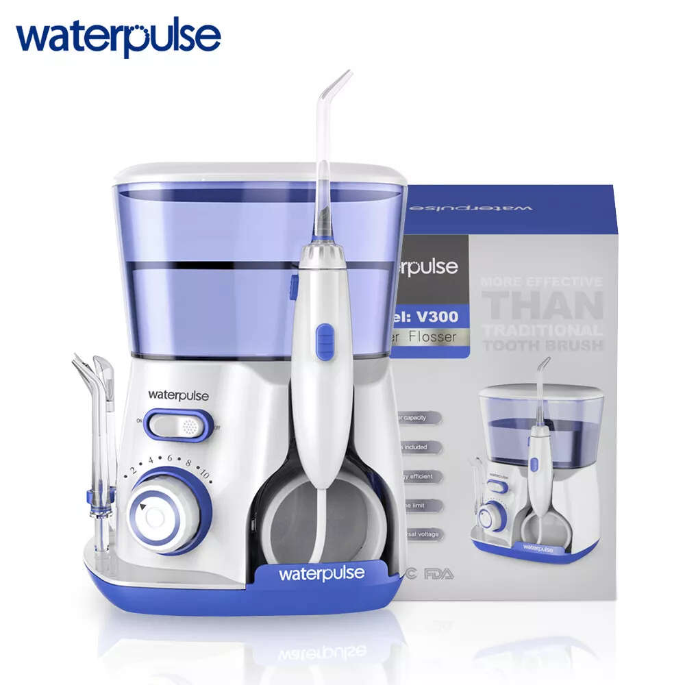 Waterpulse V300 Oral Irrigator  800ml Water Flosser for Dental Hygiene