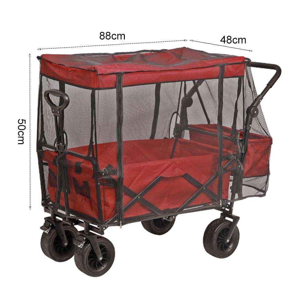 Easy To Install Bug Mesh Netting Perfect For Beach Folding Stroller Wagon Cart