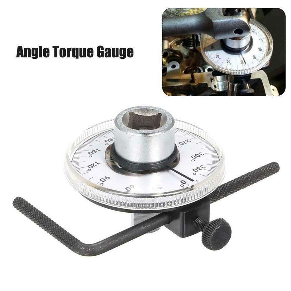 1/2 Inch Drive Torque Angle Gauge Meter 0-360 Degrees Measurer-Tools Wrench