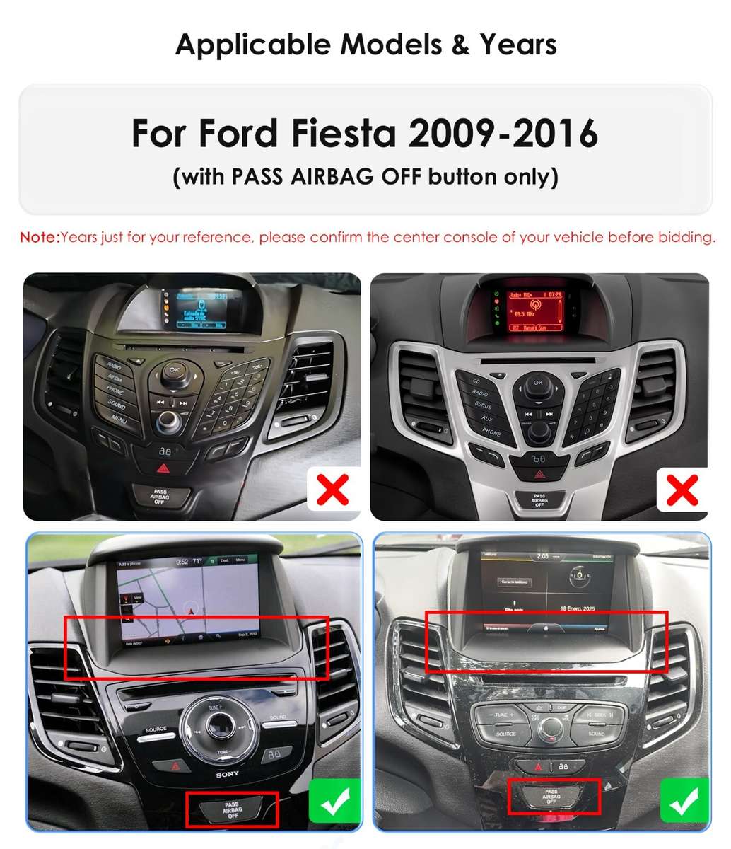 9" Android 13 Car Stereo DSP Head Unit 6+64GB For Ford Fiesta 2009-2016 Wifi SWC