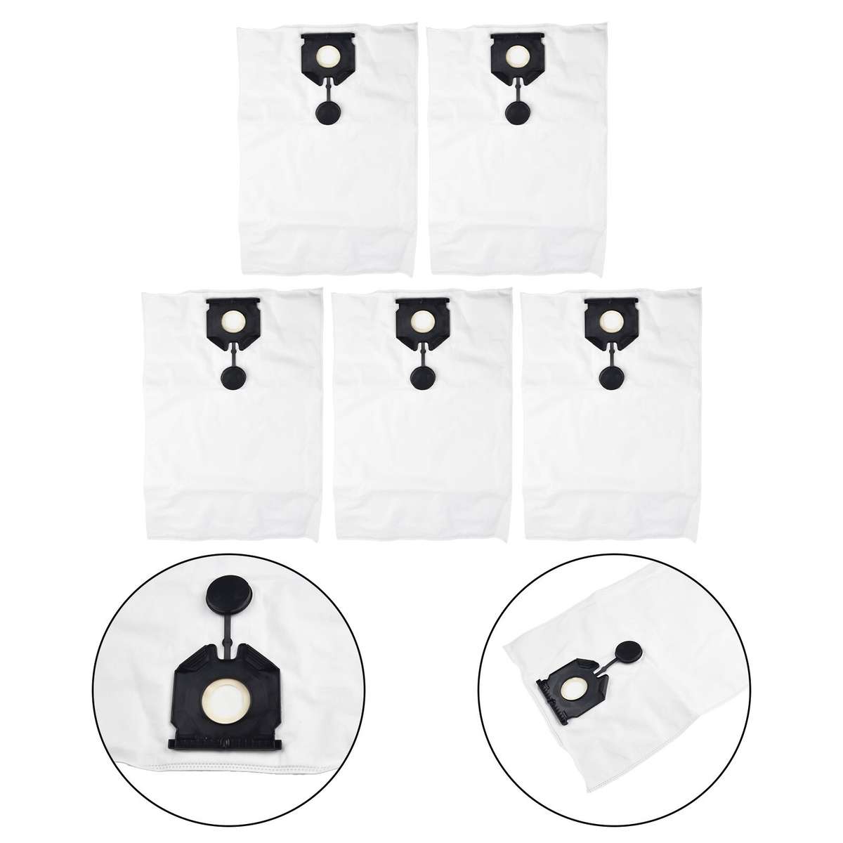 5 Vacuum Cleaner Bags Suitable For K?r/cher 2.889-154.0 NT30/1,30L Replacement/