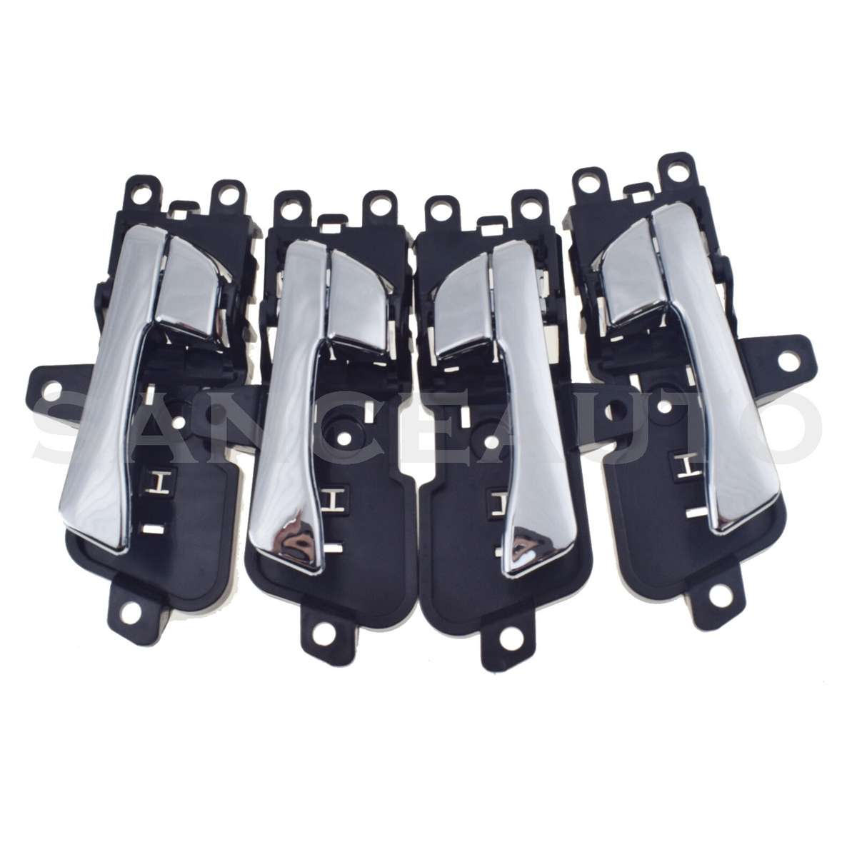 New 4PCS Front Rear LH RH Inside Chrome Door Handles For Hyundai Sonata 2011-15