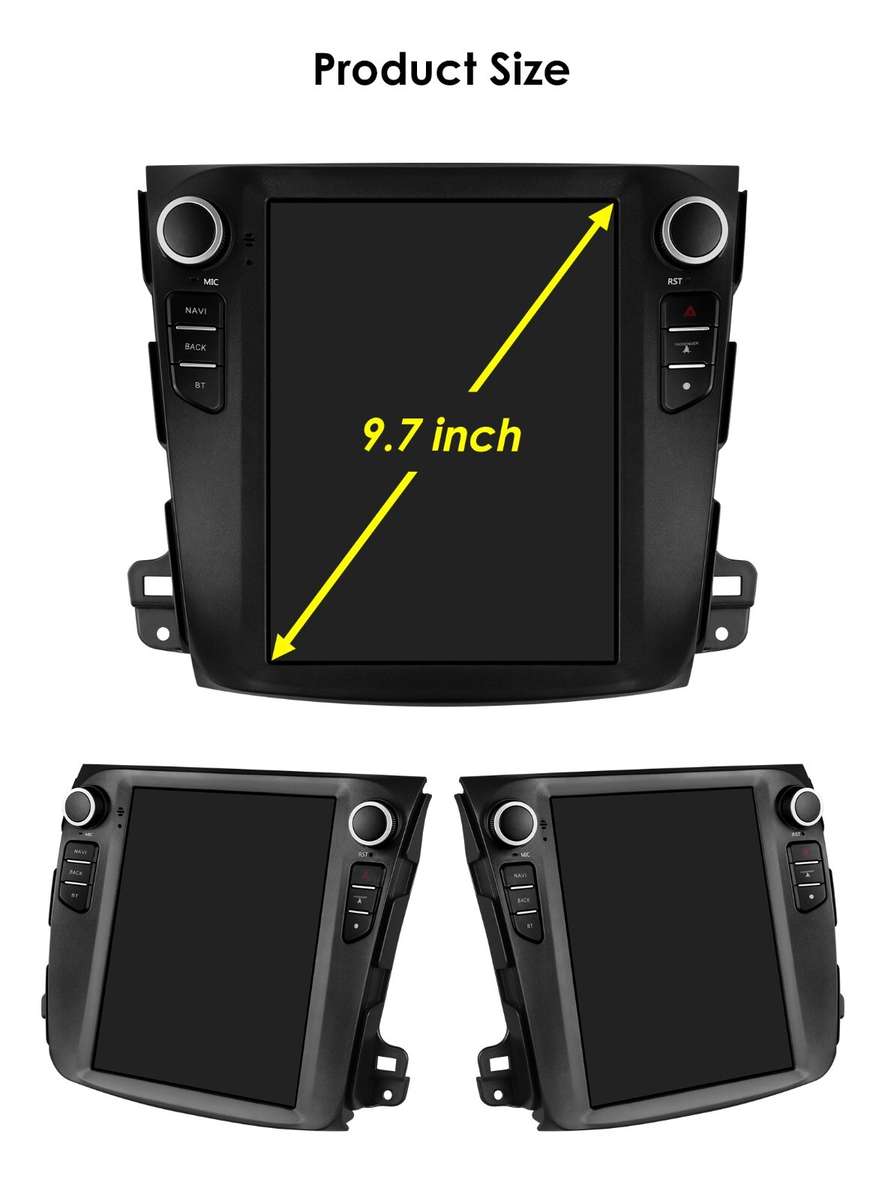 9.7" Android 13 Car Stereo for Mitsubishi Outlander 2005-2012 GPS Navi RDS WiFi