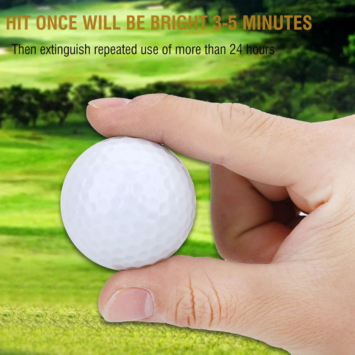 (Green)1Pc Electronic LED Lighting Ball For Dark Night Sport Practice CH