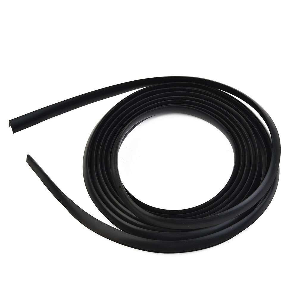 4m V-Type Car Seal Strip For Auto Car Side Glass Rubber Black Parts