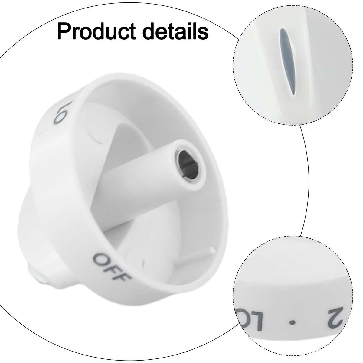 4 Pack Gas Range Knobs For Kenmore And For Sears Ovens Model 316442512