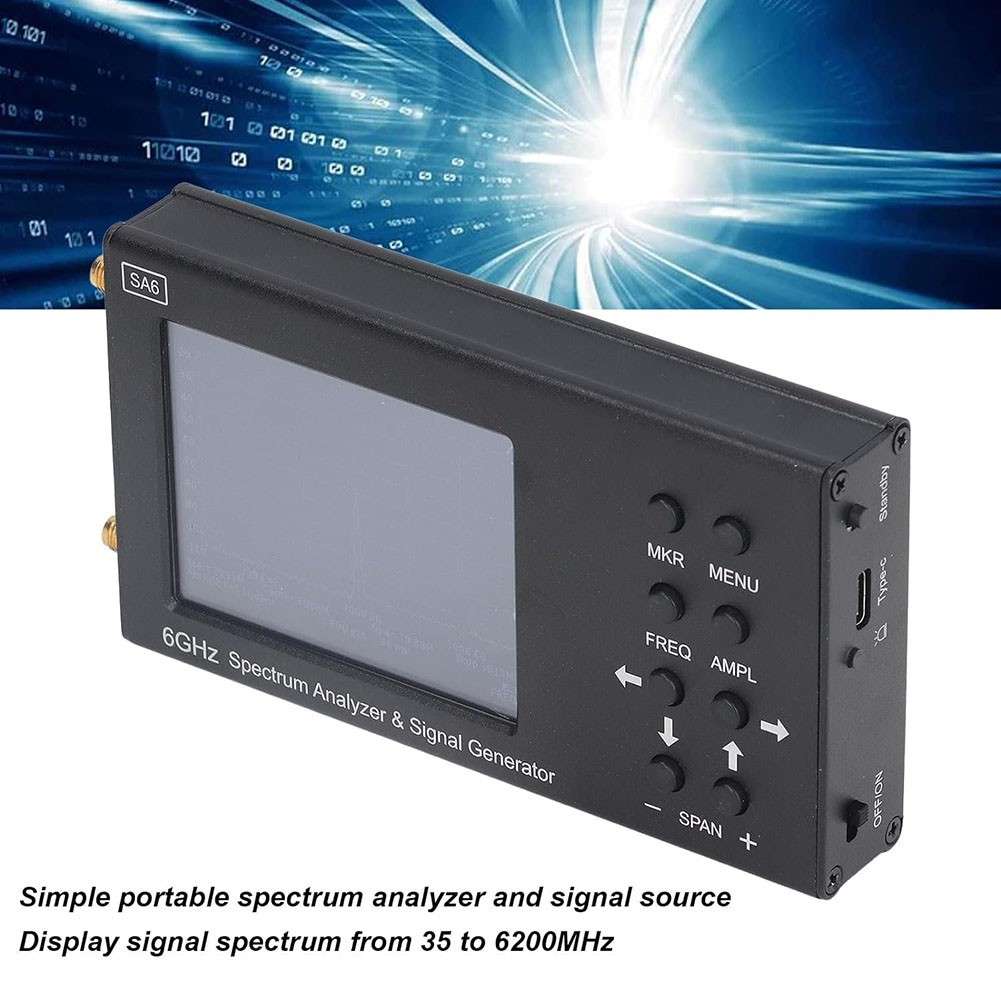SA6 6GHz Spectrum Analyzer Signal Generator RF Signal Wi-Fi 4G LTE CDMA GSM GPR