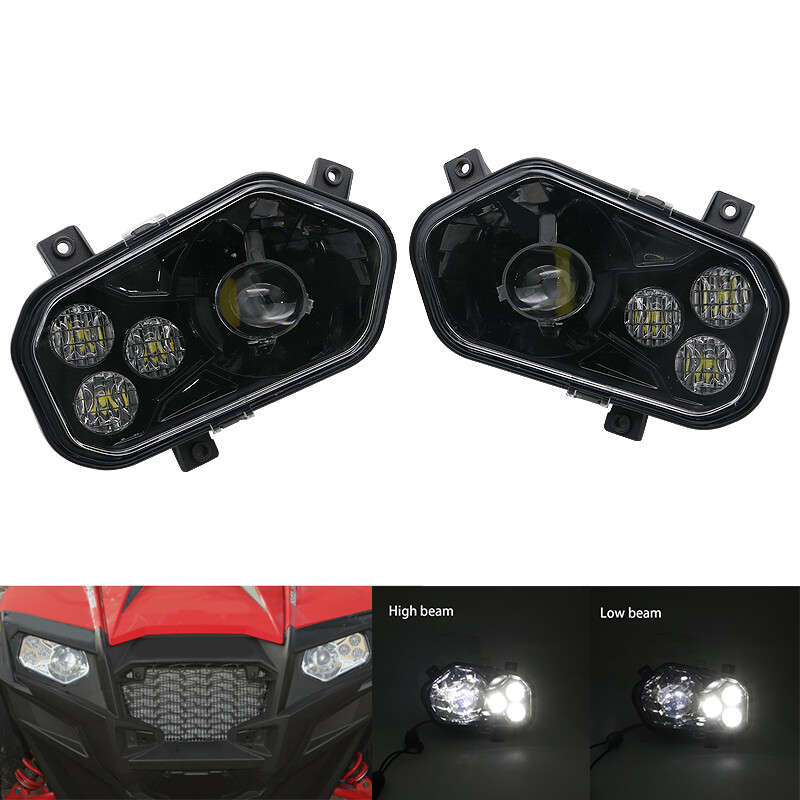 LED Headlight Conversion Replacement Head Lamp for Polaris RZR 800 RZR 900 XP