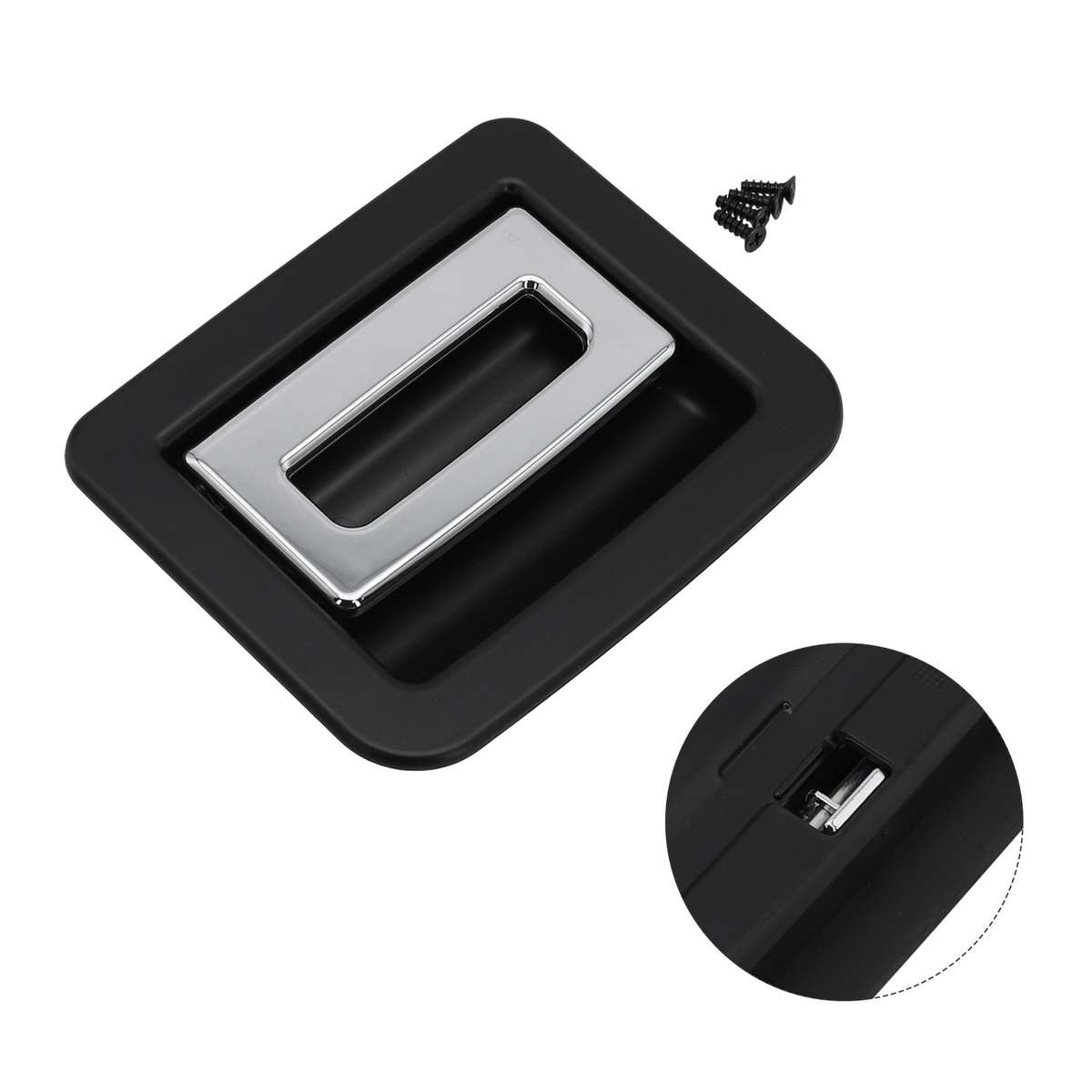 Custom Made For For Cayenne Black Spare Tire Trunk Floor Handle Cover