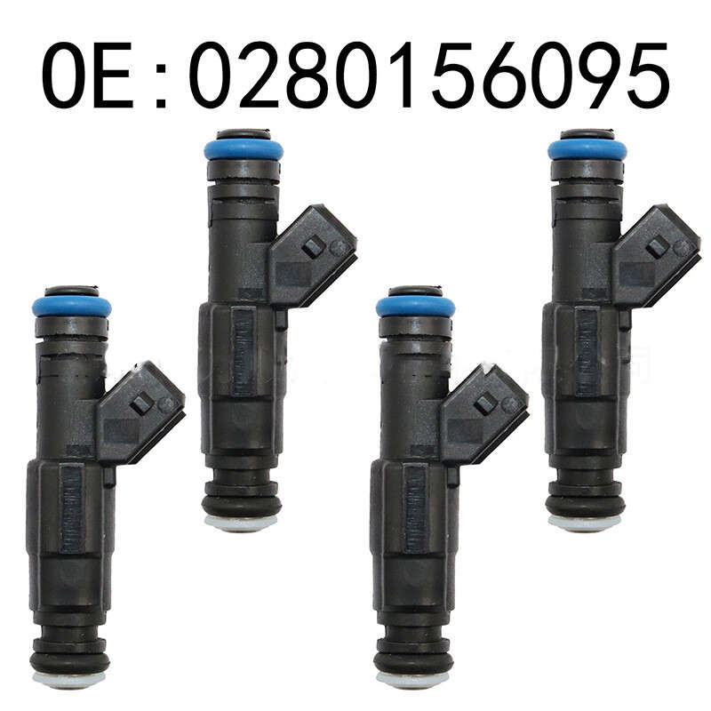 4Pcs Fuel Injectors 0280156095 Fit for Ford Focus 2.0L 1989CC 121Cu 2002-2004