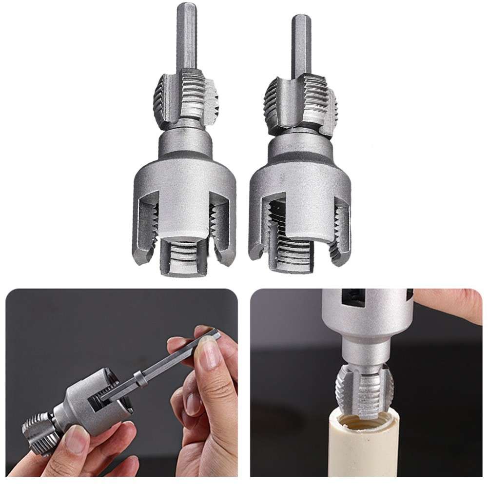 Compact Alloy Steel PVC Pipe Threading Tool With 1/2 And 3/4 Inch Sizes