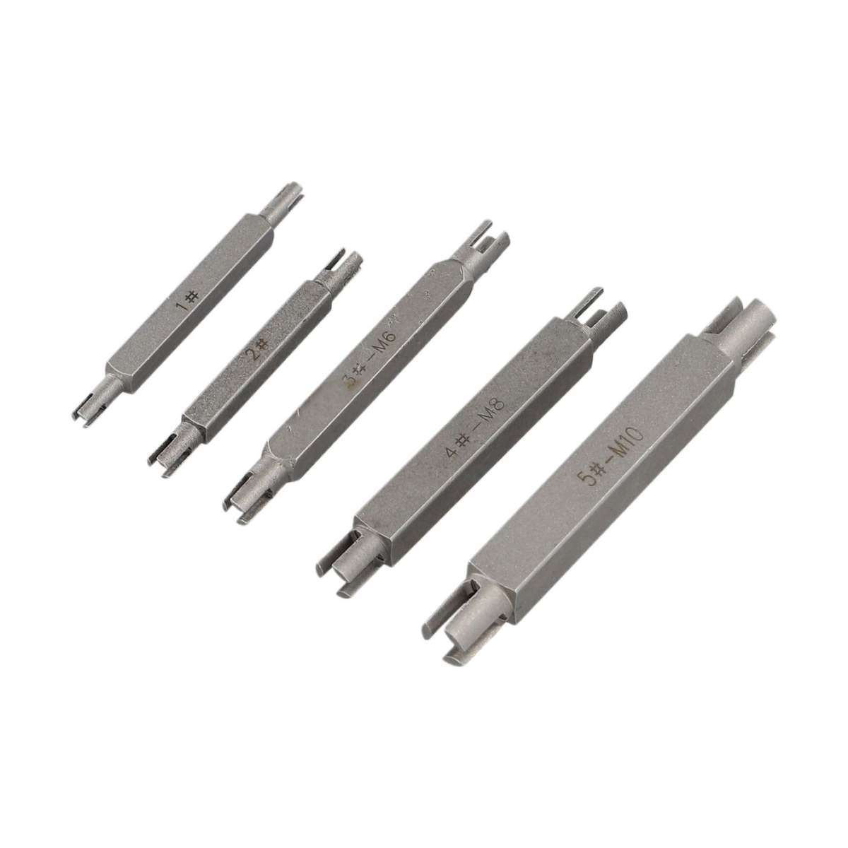 Broken Screw Head Taps Set 5PCS Double Ended Screw Tap Extractor M4-M10