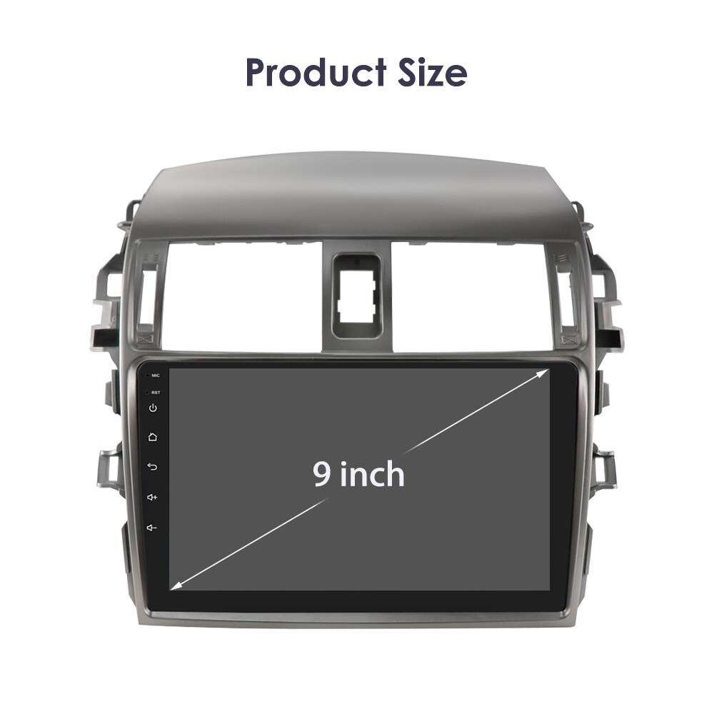 For Toyota Corolla 2006-2013 9" Android 13 Carplay Car Stereo Radio GPS Headunit