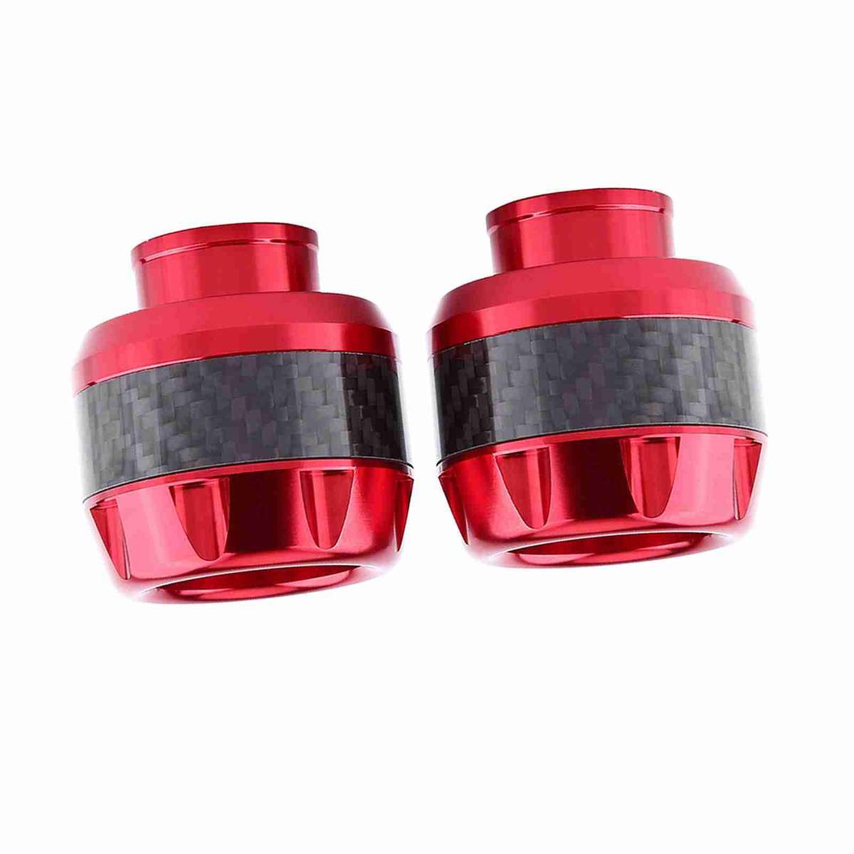 Car Auto 1 Pair Of Carbon Fiber Motorcycle Front Fork Frame Sliders Crash