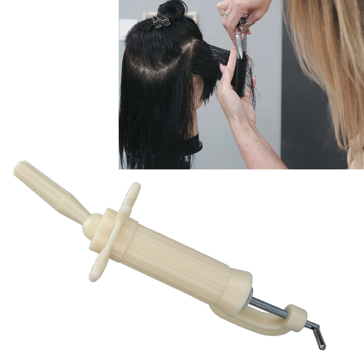 Manikin Head Stand Height Adjustable Mannequin Head Clamp Holder For Trainin CHW