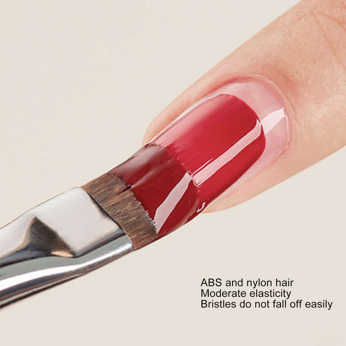 8pcs UV Gel Nail Extension Brush Round Square Head Gradient Handle Nail Tips CHW