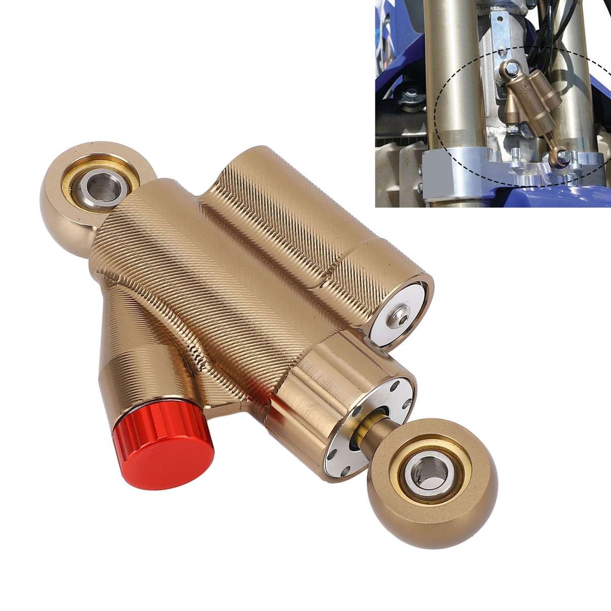 Motorcycle CNC Adjustable Steering Damper Stabilizer Safety Control Aluminum
