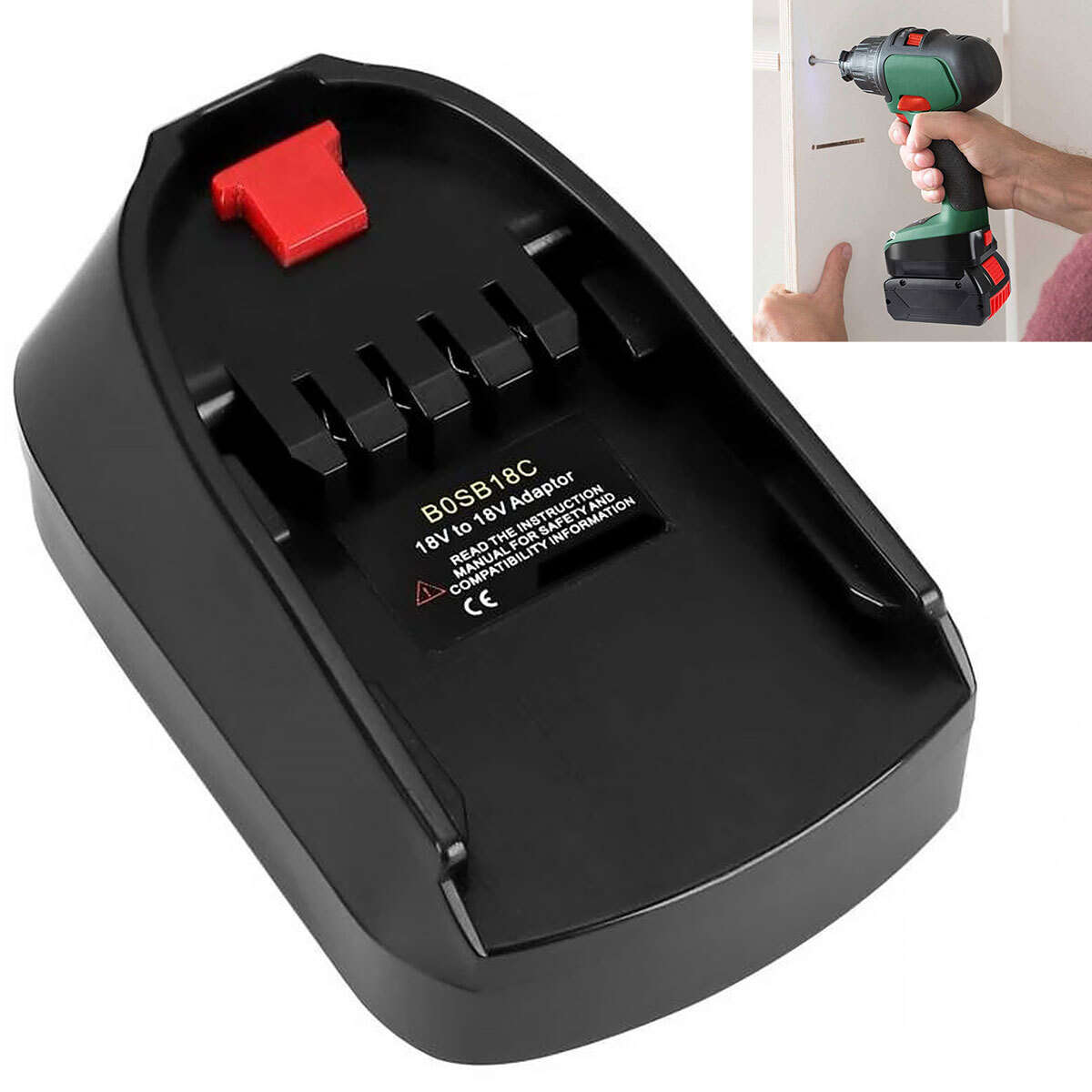 Adapter For Bosch BAT Series 18V Li-ion Battery Convert to PBA Series Power Tool
