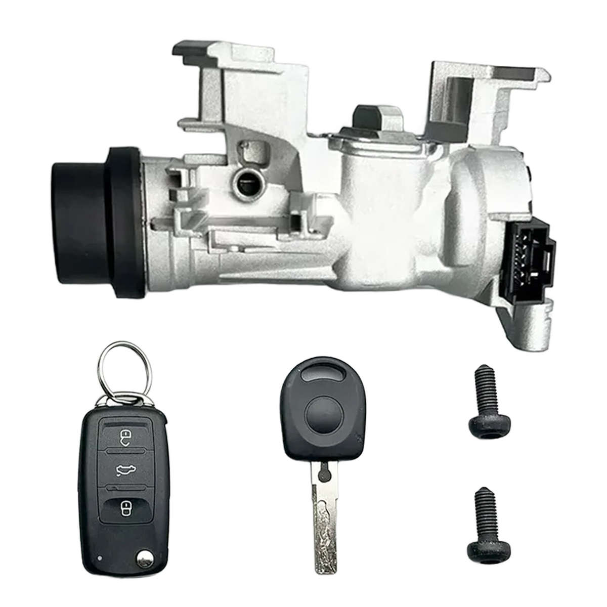 Ignition Switch Lock Assembly For VW Jetta 2006-2018 W/Remote Control Key Shell