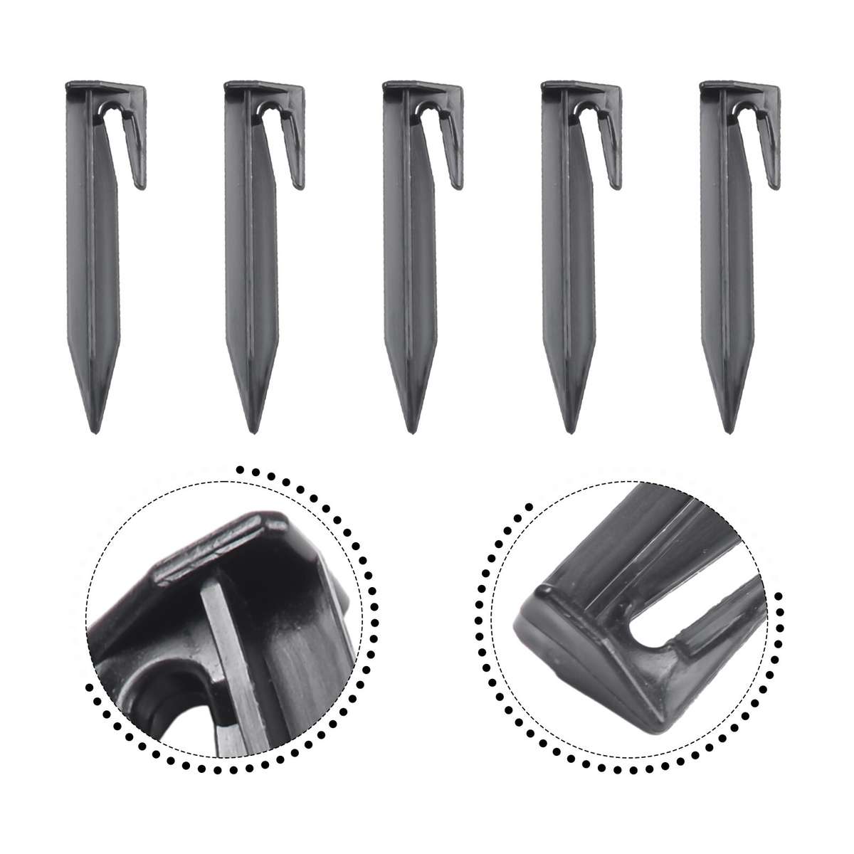 Boundary Pegs Lawn Spikes Lawn Mower Robot Mower 8.5cm Black Border Nail Set