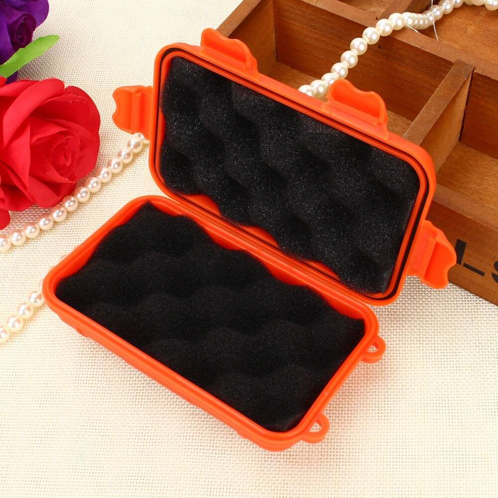 Orange Waterproof Survival Storage Box Case Container DH For Camping Fish CH