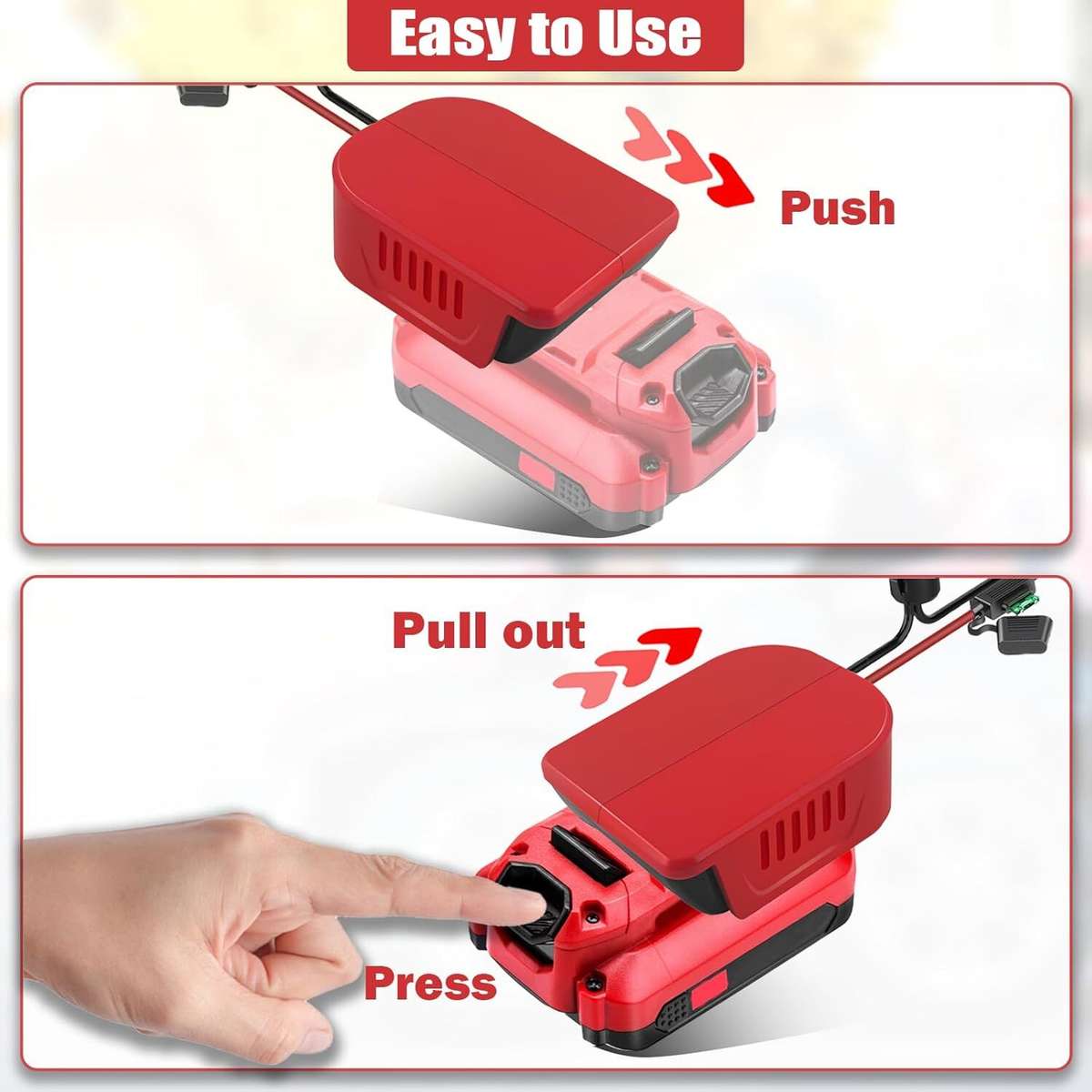 14AWG for Power Wheel Adapter for Craftsman 20V Li-ion Battery Switch & Fuses