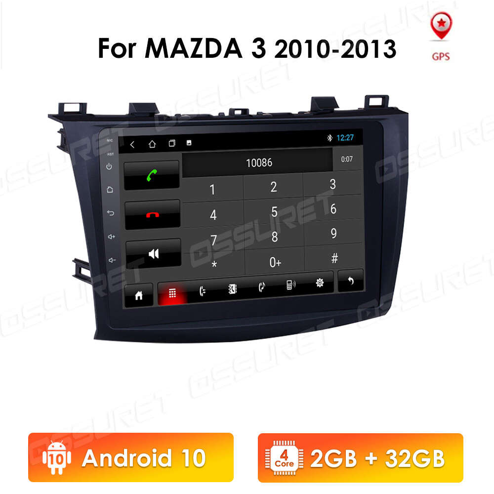 For Mazda 3 2010-2013 9" Android 10 Car Stereo No DVD GPS Navi BT Headunit 32GB