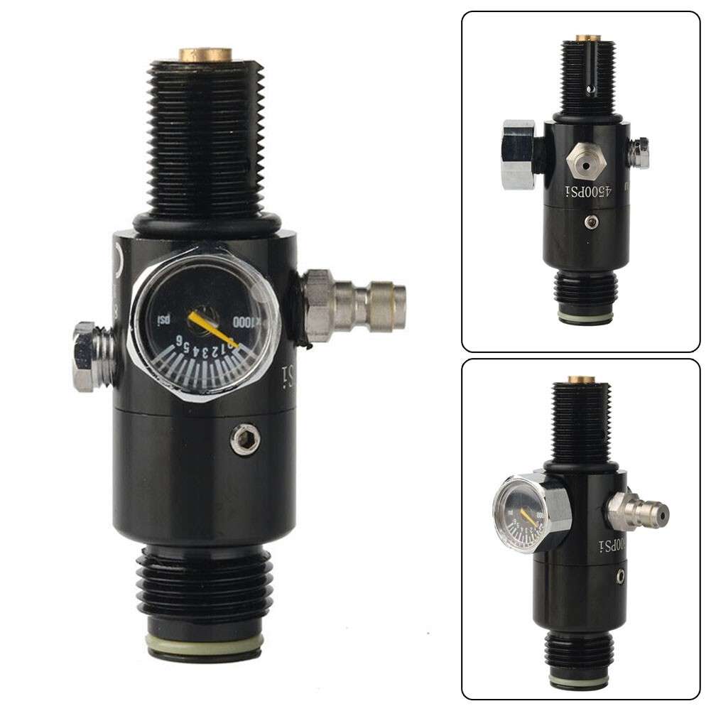 M18x1.5 PCP Paintball Air Tank Valve Regulator 4500Psi HPA-Output 3000Psi-Thread