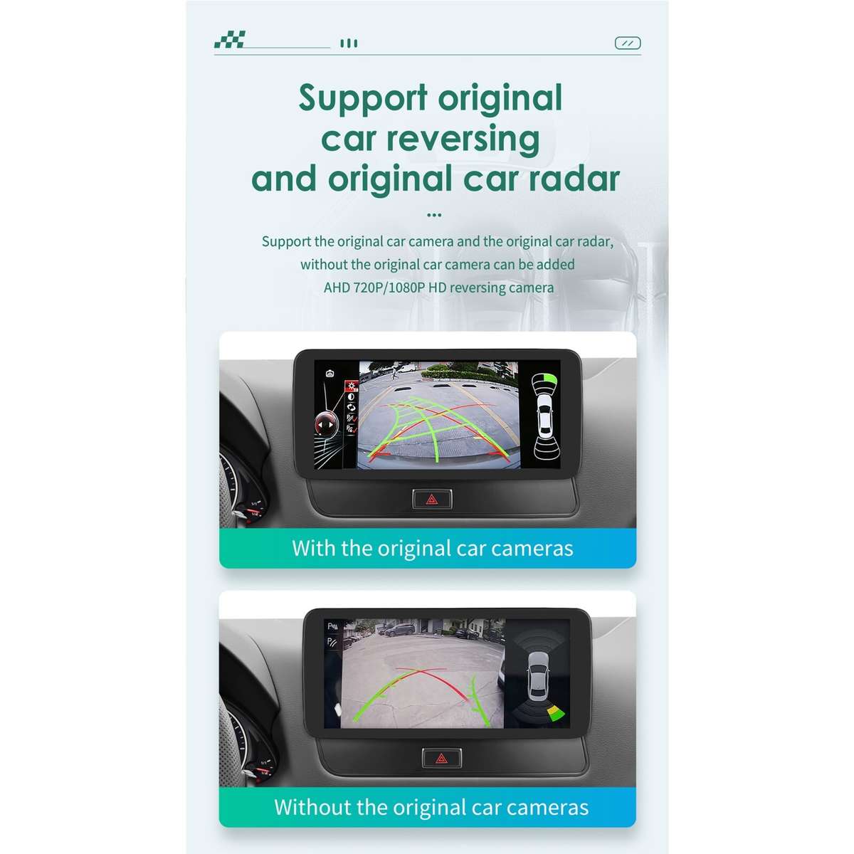 Wireless CarPlay Radio 10.33" for Audi Q5 2009-15 Android 12 Car GPS WiFi Player