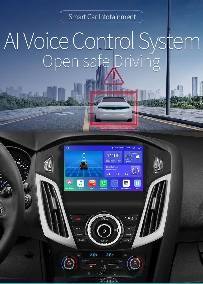 For 2011-2017 Ford Focus 9"Android 12 Car Stereo Radio GPS WiFi Apple CarPlay FM