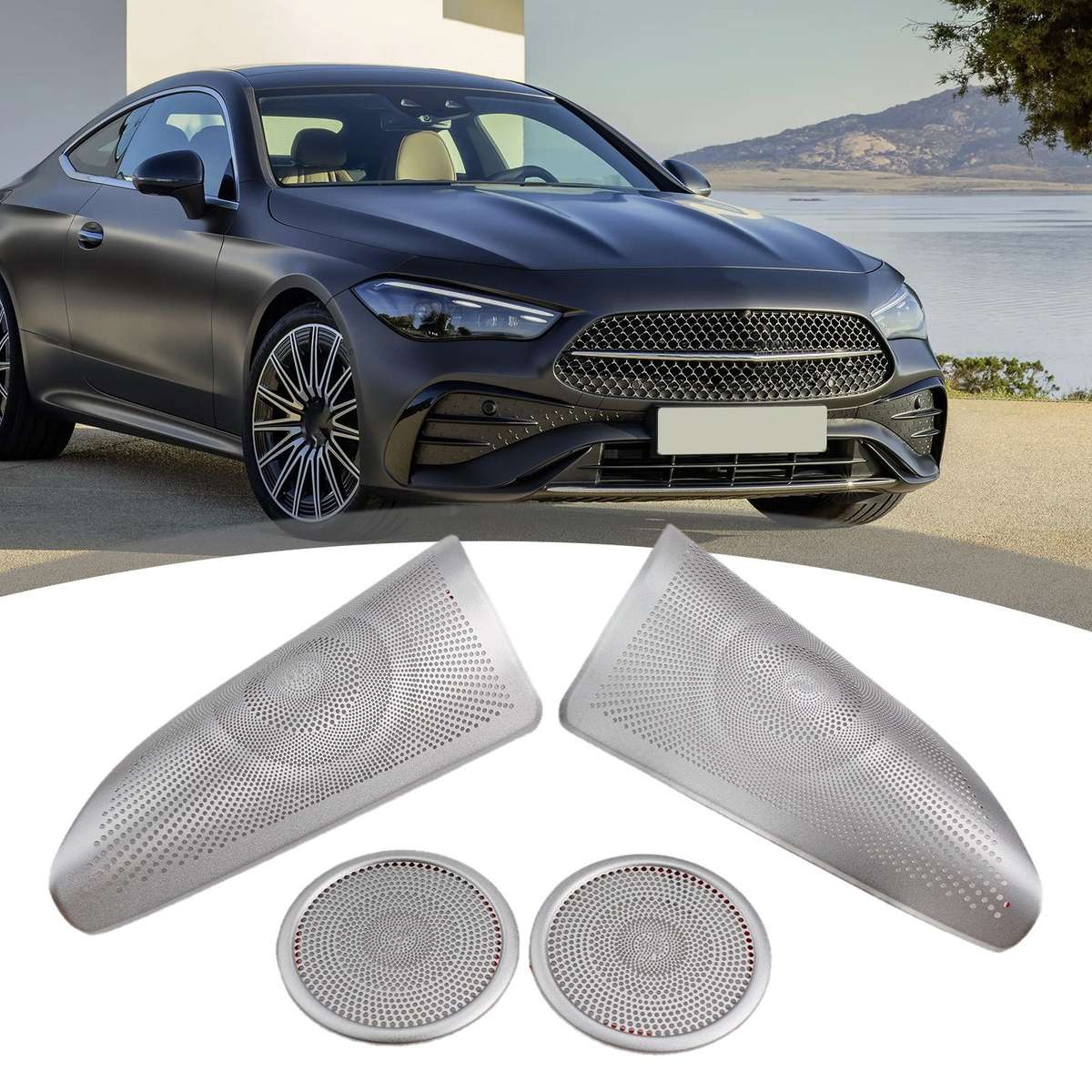 Auto Door Speaker Cover Trims For Mercedes W166/GLE ML For X166/GLS GL-CLASS New