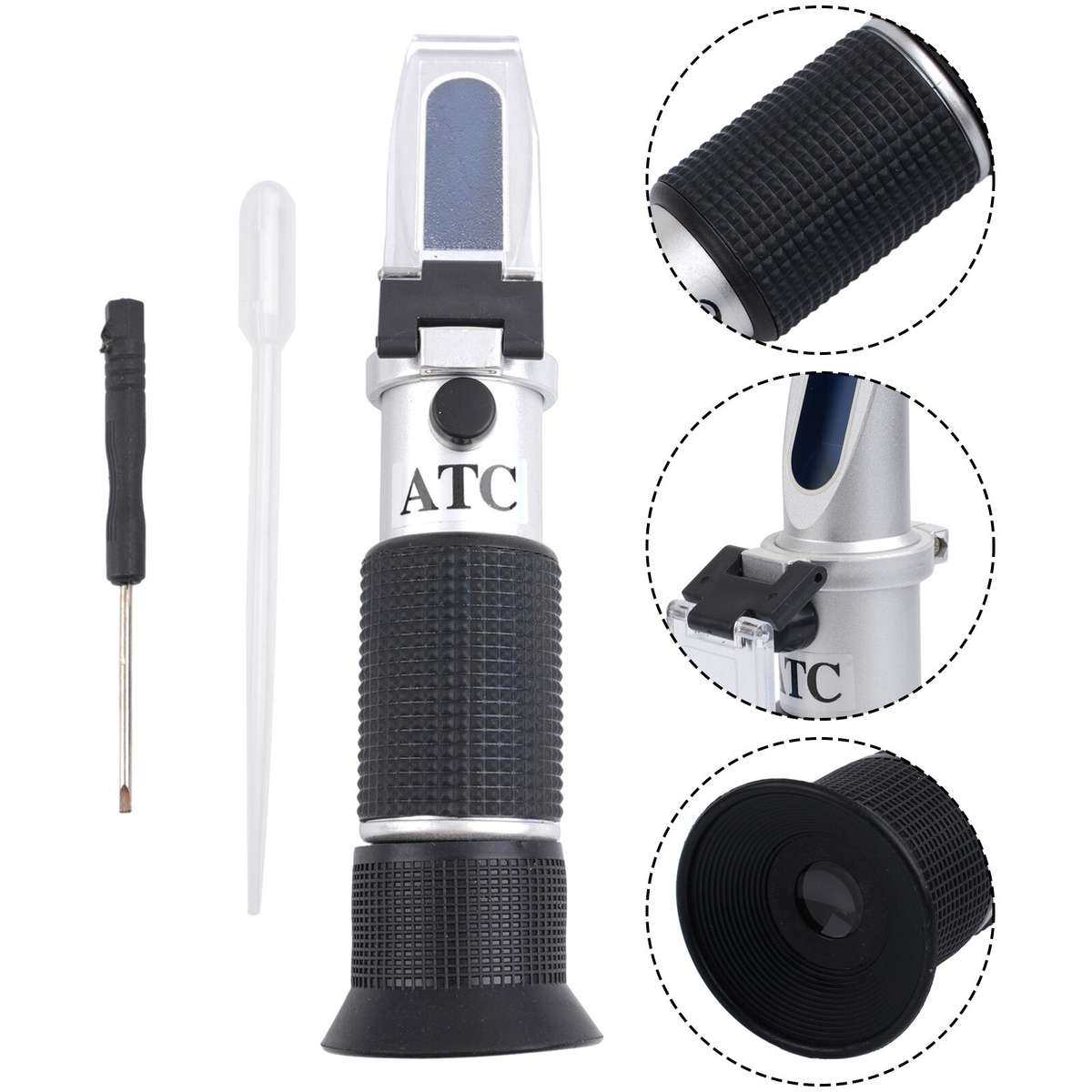 Refractometer ATC Refractometer Antifreeze Coolant-Tester Battery Tester