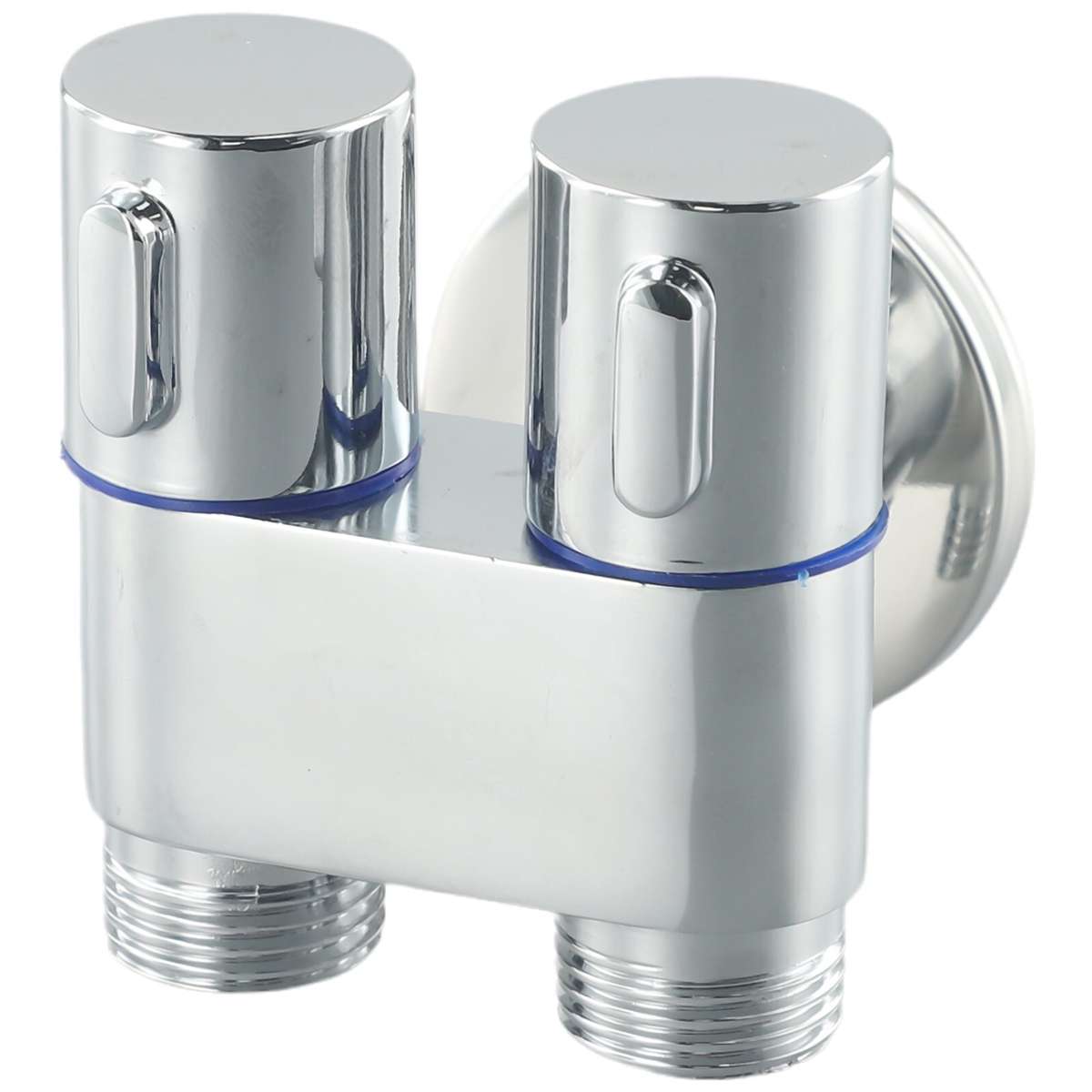 G1/2 1 In 2 Out Dual Control Washing Machine Faucet Toilet Triangle Valve
