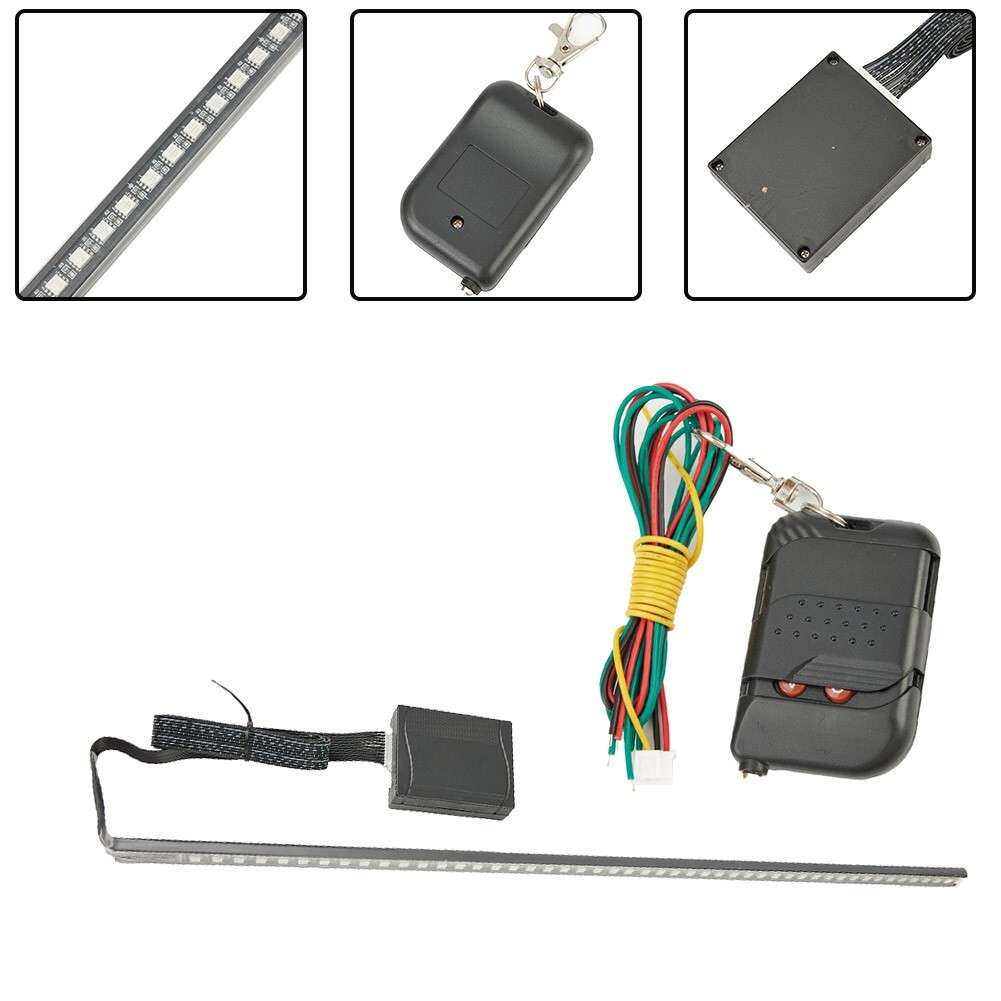 7 Color 48 LED RGB Scanner Flash Car Strobe-Knight Rider-Set Light Strip 22 Inch
