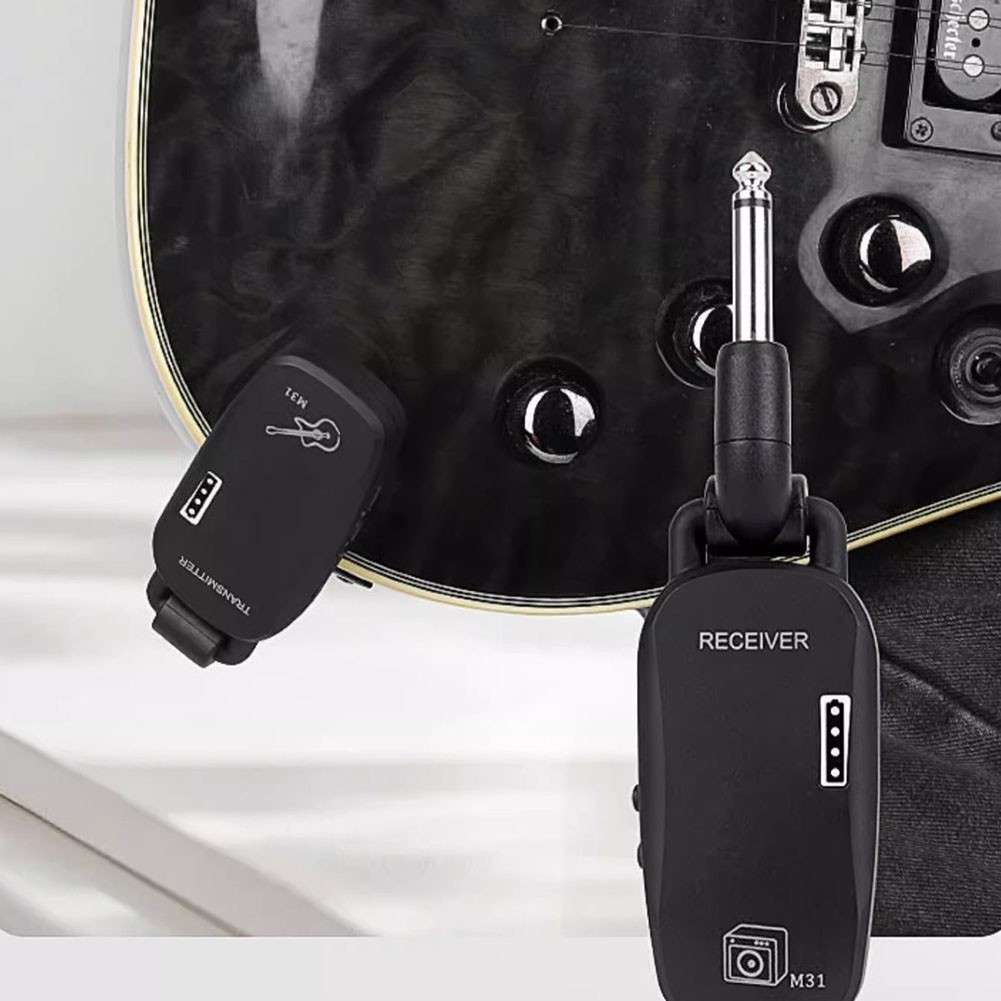 Rechargeable Wireless Guitar System Long Battery Life Exceptional Sound Quality
