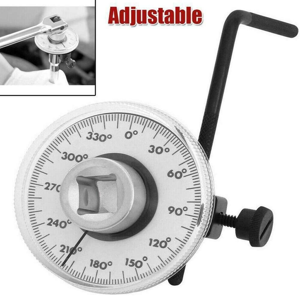 1/2 Inch Drive Torque Angle Gauge Meter 0-360 Degrees Measurer-Tools Wrench