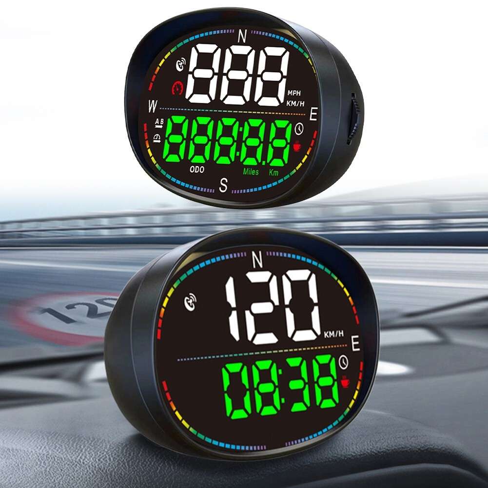 Portable GPS Speedometer Odometer Meter Sturdy Design Driving Times Display