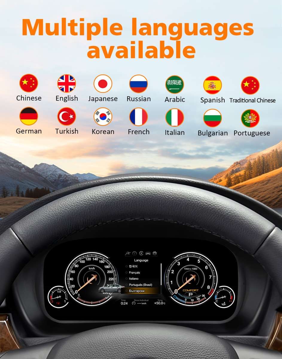 10" Digital Instrument Cluster Speedometer Panel For BMW 3 Series E90-E93 05-12