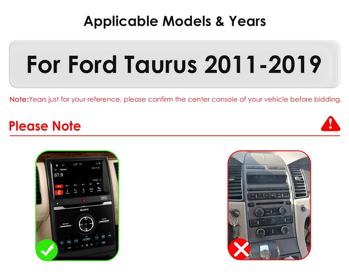9.7" Screen Carplay For Ford Taurus 2010-2019 GPS Navi Android 14 Car Radio 32GB