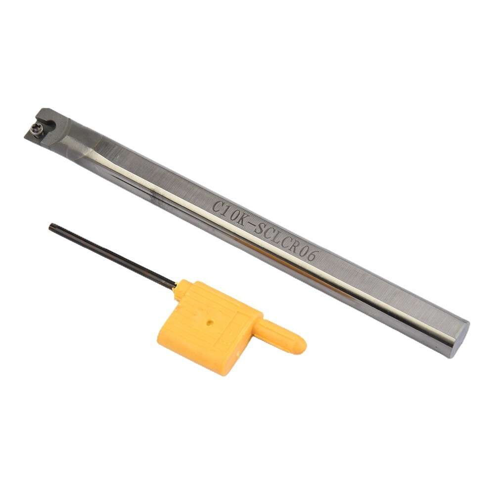 Solid Carbide Lathe Turning Tool Boring Bar Holder T8 C10K-SCLCR06 For-CCMT0602